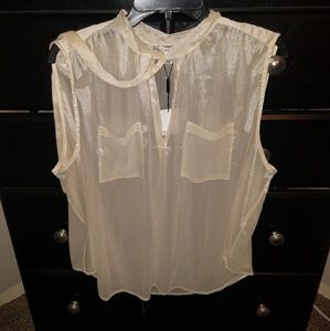 Calvin Klien sheer sleeveless shirt